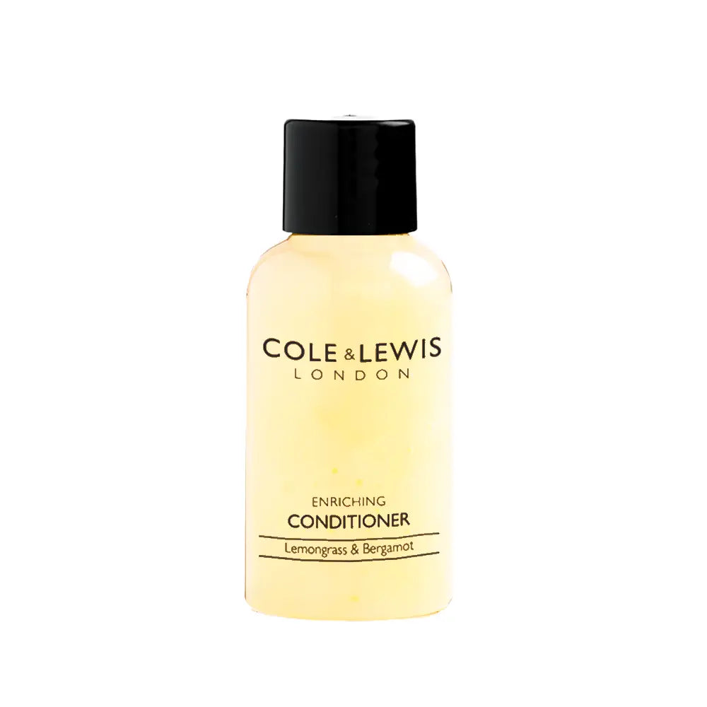 Cole & Lewis Lemon grass and Bergamot enriching conditioner 30 ml bottle on a white background