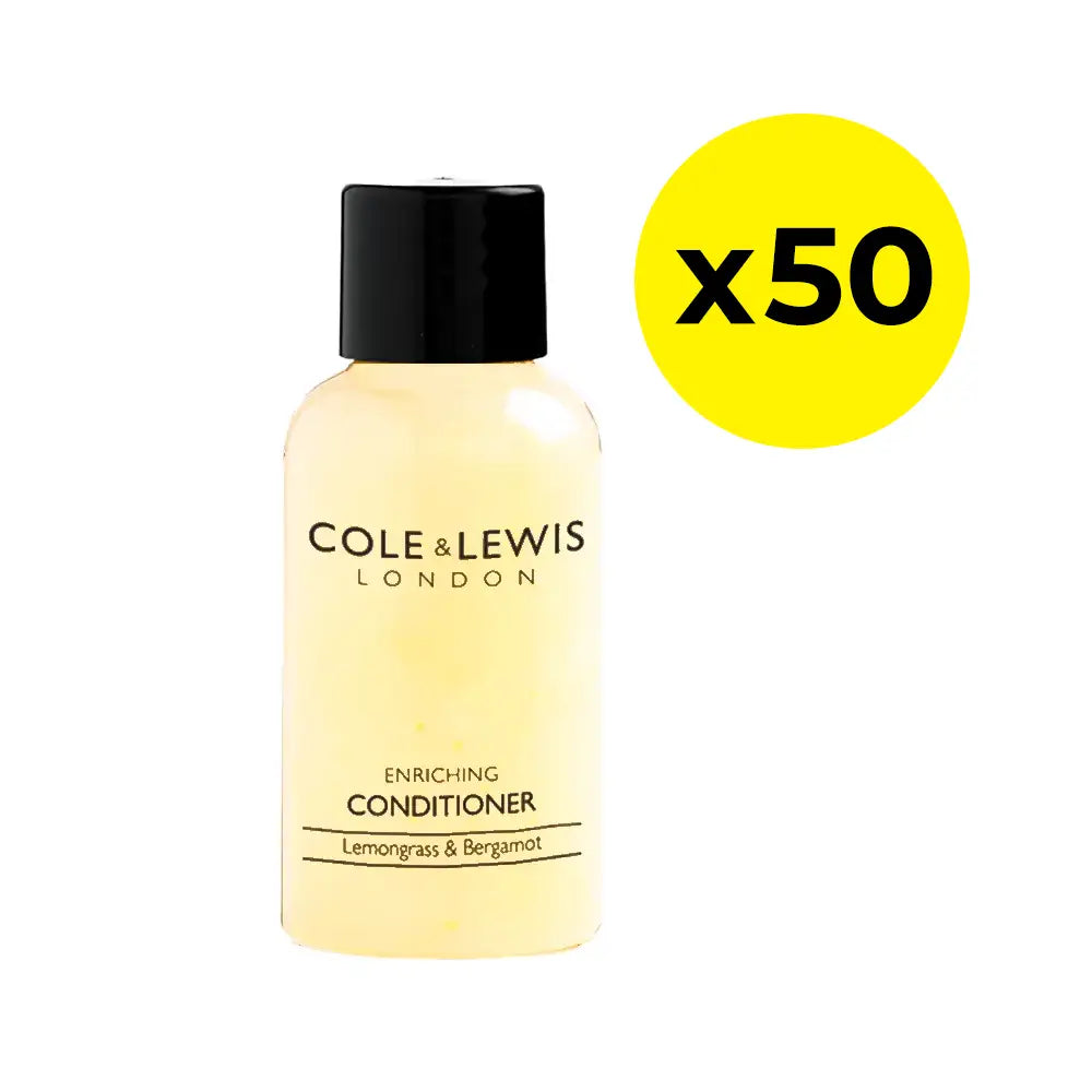 Cole & Lewis Lemongrass & Bergamot Conditioner 50ml Bottle - Pack of 50