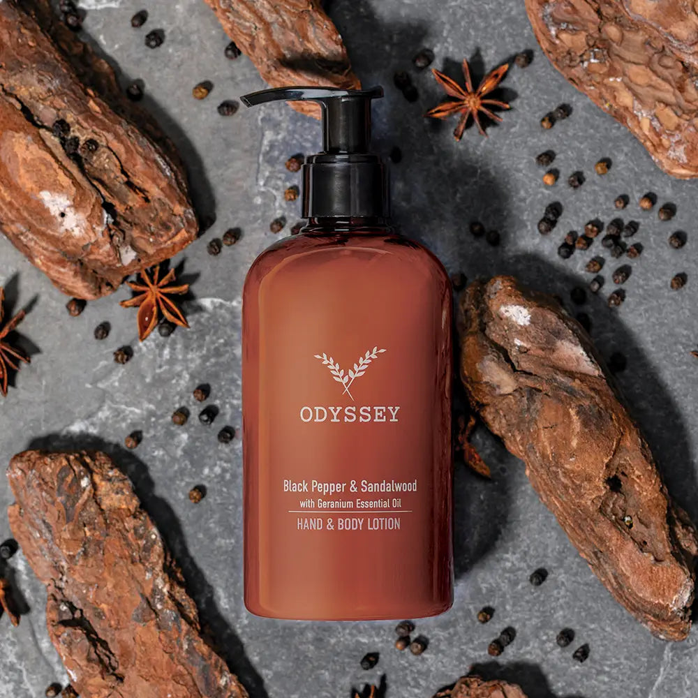 Odyssey Black Pepper & Sandalwood Hand & Body Lotion 300ml