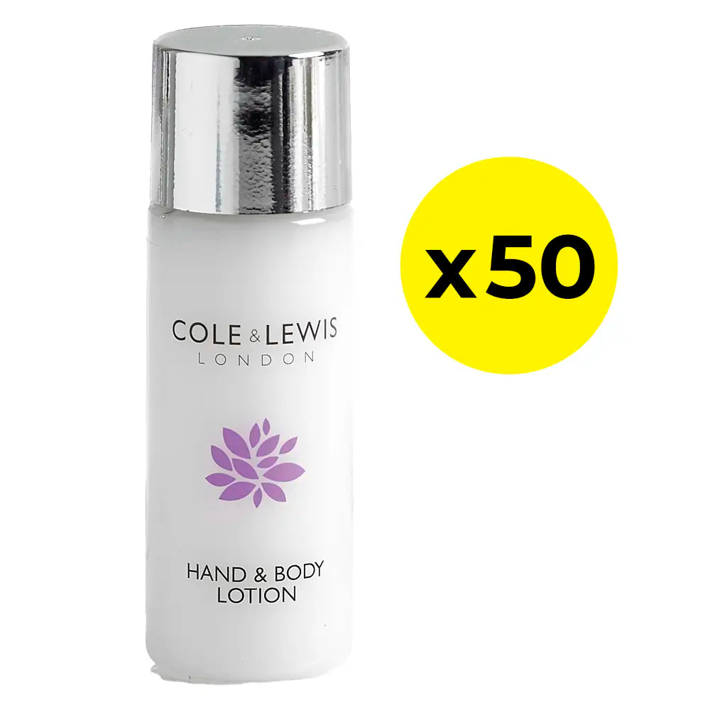 Cole & Lewis Silver Collection Body Lotion 30ml Bottle - Pack of 50