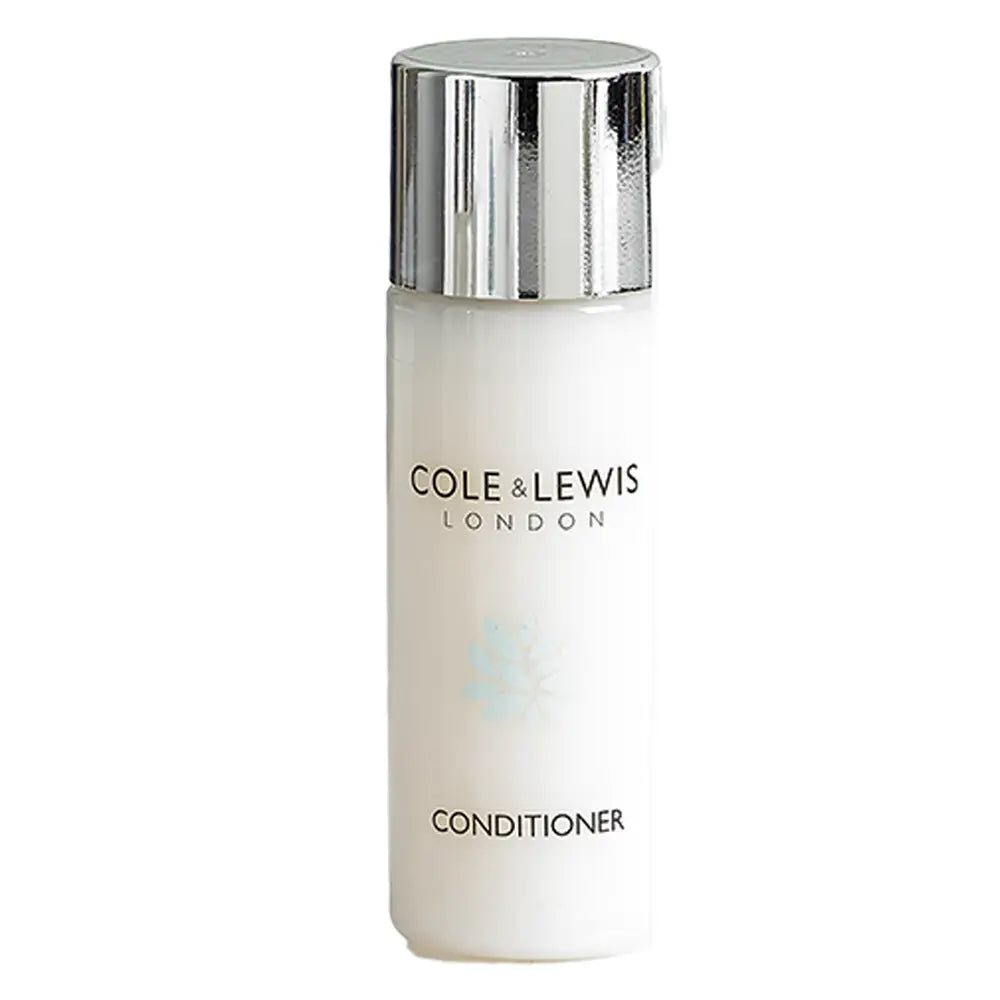 Cole & Lewis London conditioner 30 ml bottle with silver cap on a white background