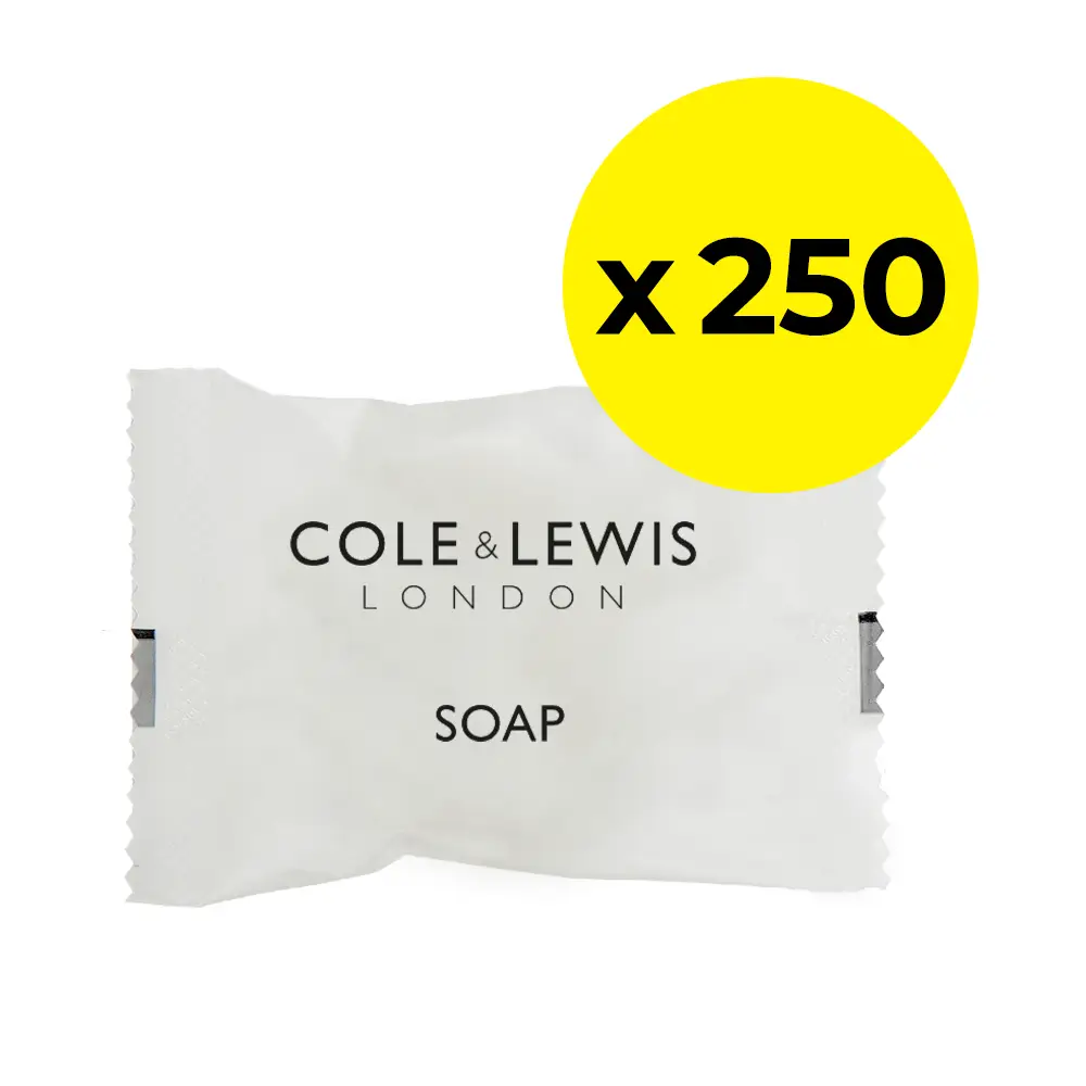 Cole & Lewis London wrapped guest soap bars, pack of 250