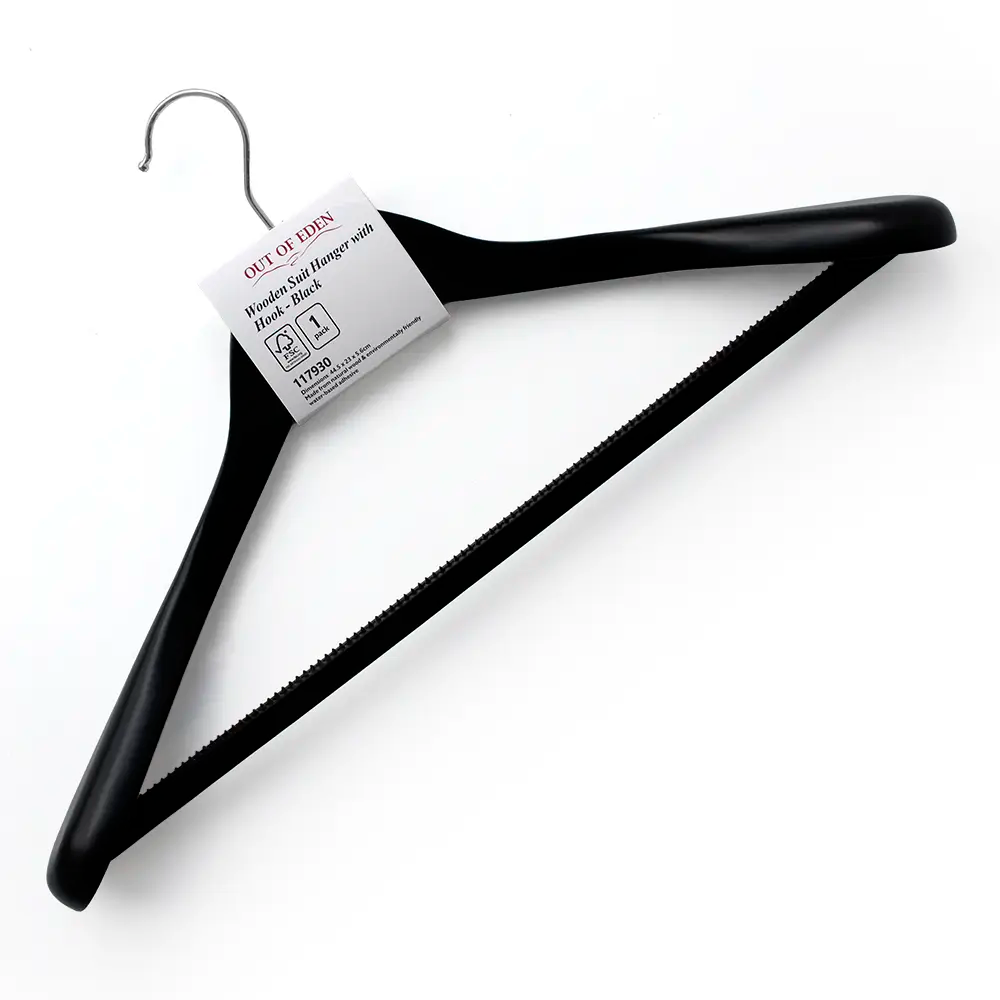 Wooden Suit Hanger with Hook