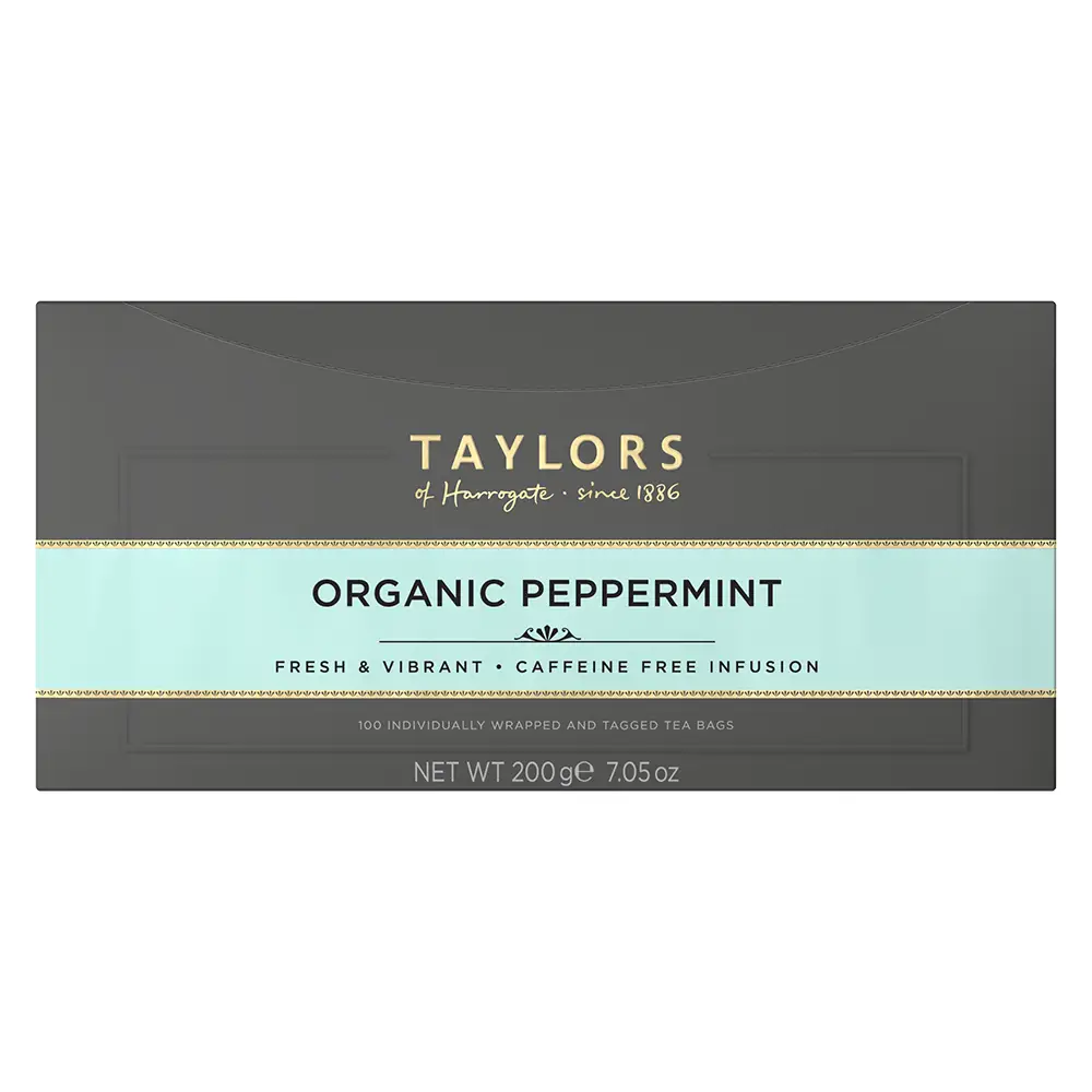 Taylors Organic Peppermint Tea Bags (Tag & Envelope)