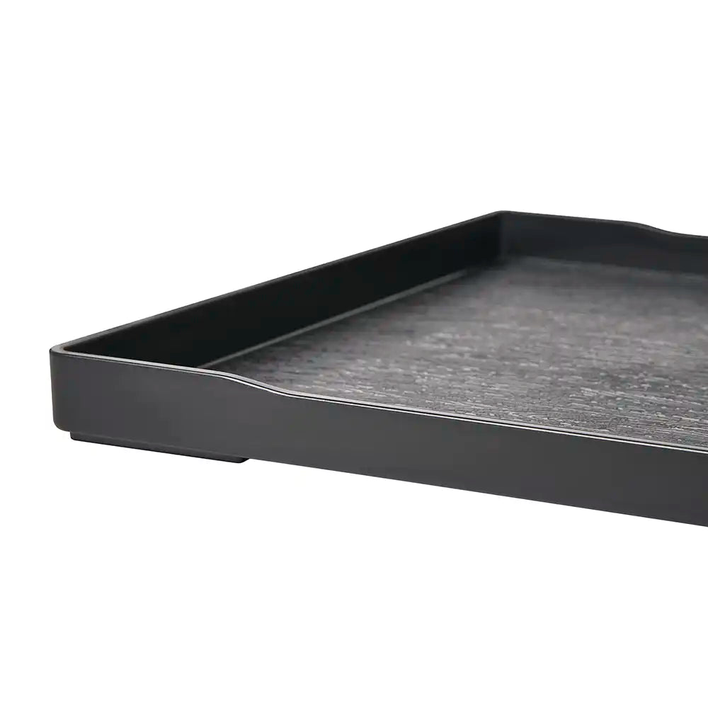 Wood Effect Room Tray 40 x 29 cm - Black