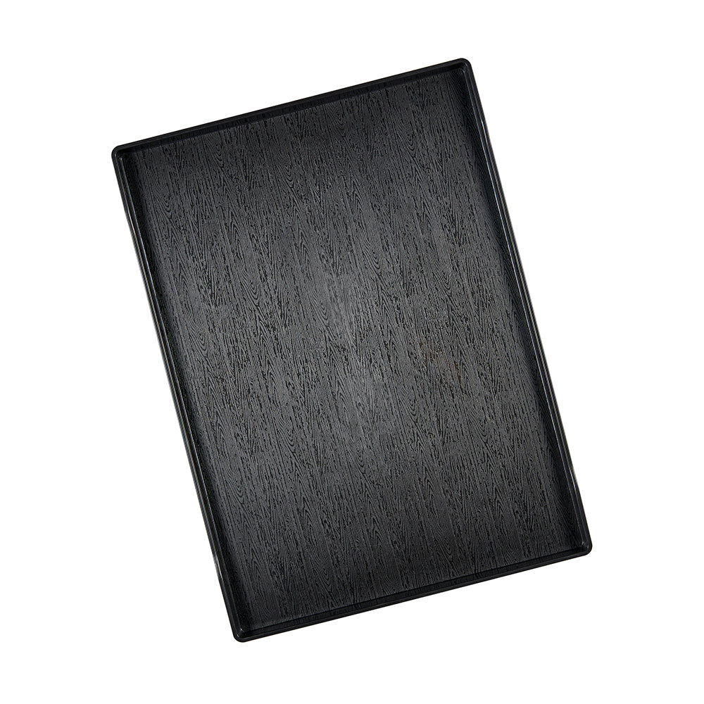 Wood Effect Room Tray 40 x 29 cm - Black