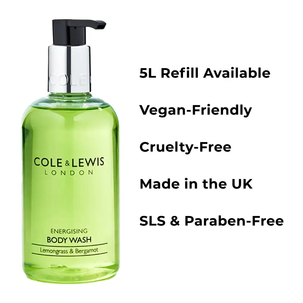 Cole & Lewis Lemongrass & Bergamot Body Wash 300ml benefits