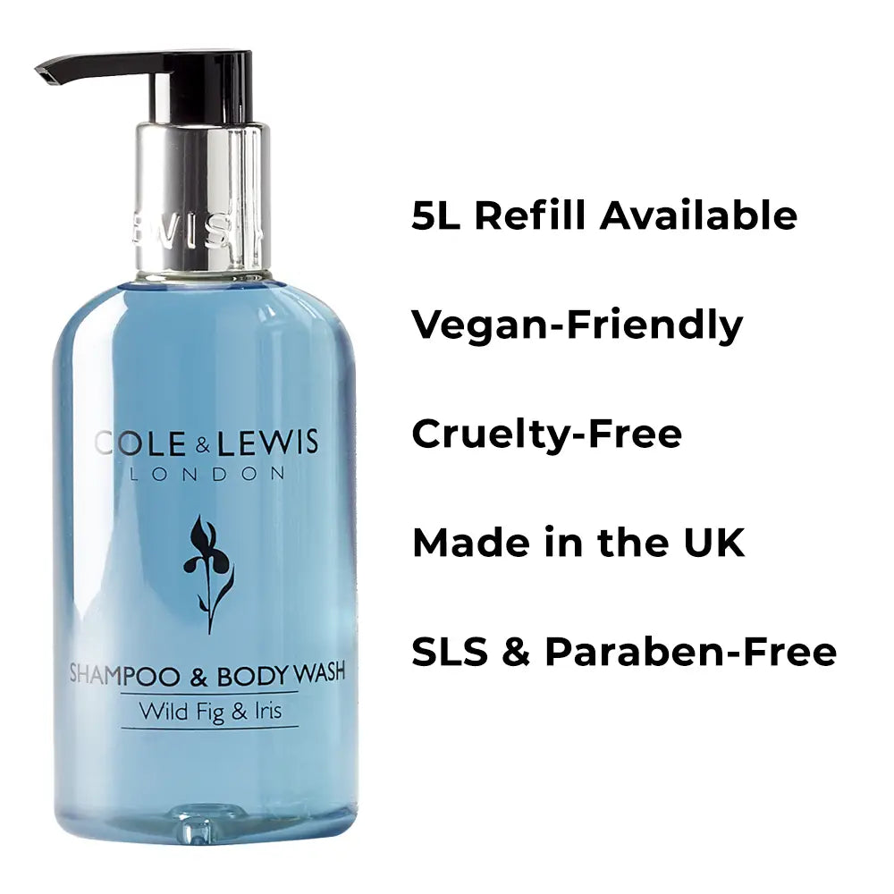 Cole & Lewis Wild Fig & Iris Shampoo & Body Wash 5L