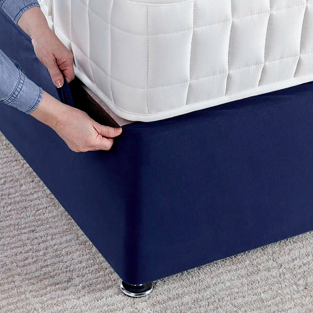 Navy jersey cotton bed base wraps