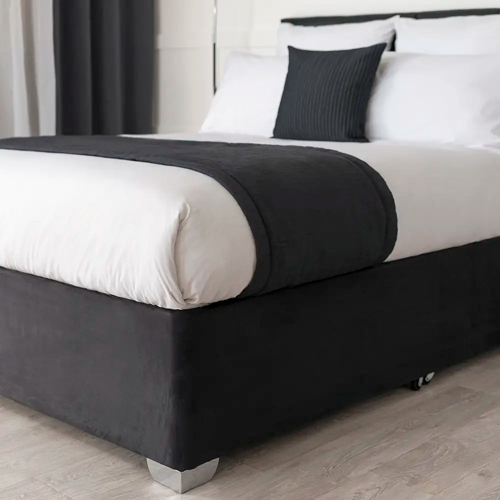 Faux Suede Bed Base Wrap