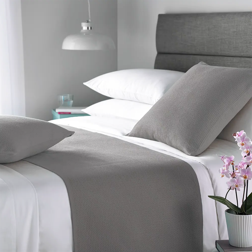 Ashley Bed Runner Grey in lifestyle setting