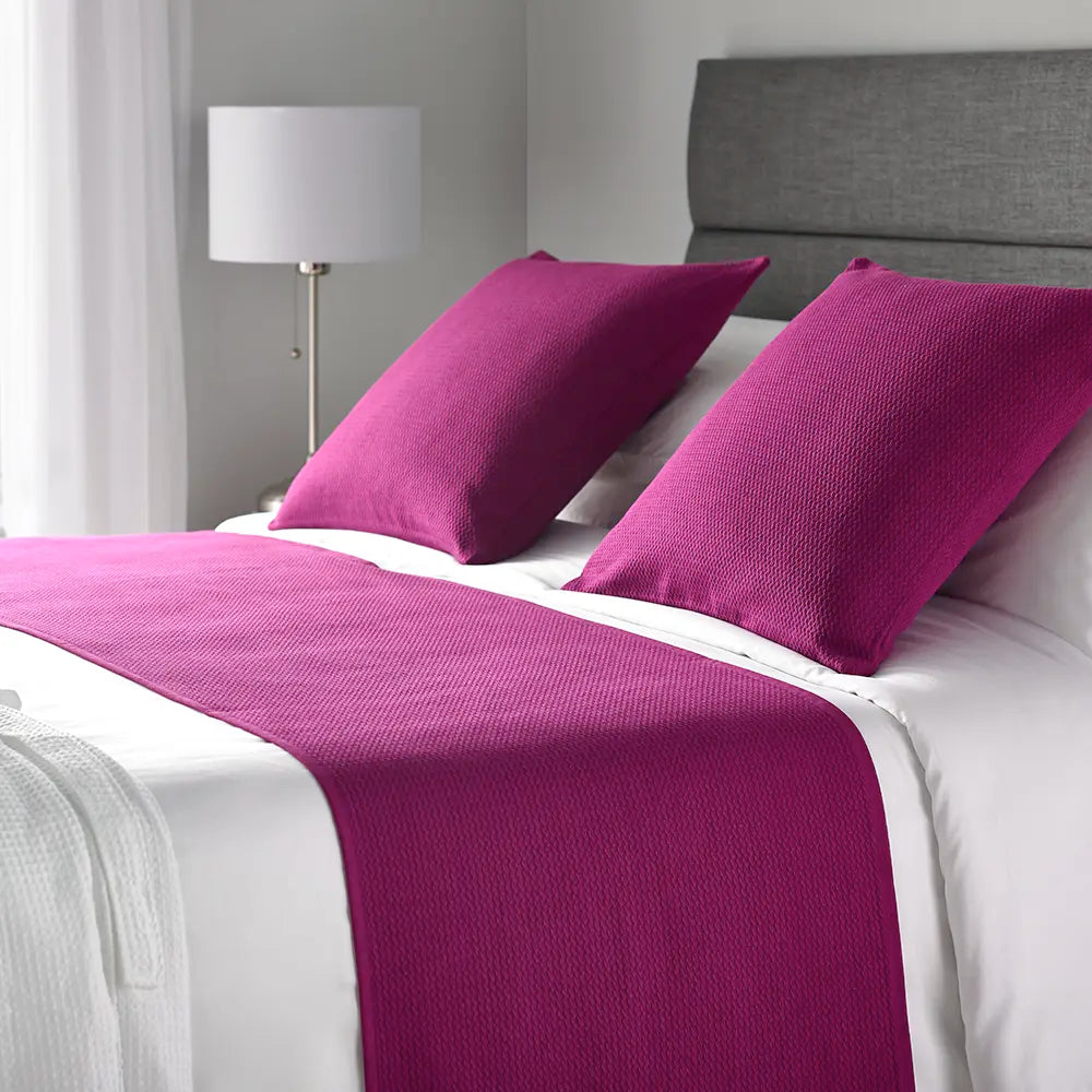 Ashley Bed Runner Pink in lifestyle setting