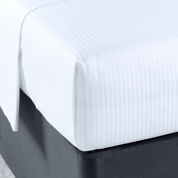 Luxury Cotton Micro Stripe 300 Thread Count Duvet Cover