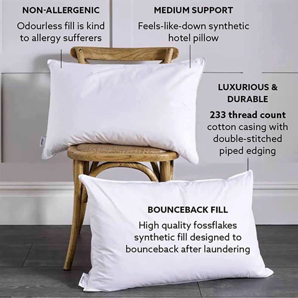 Wash and bounce pillow detail