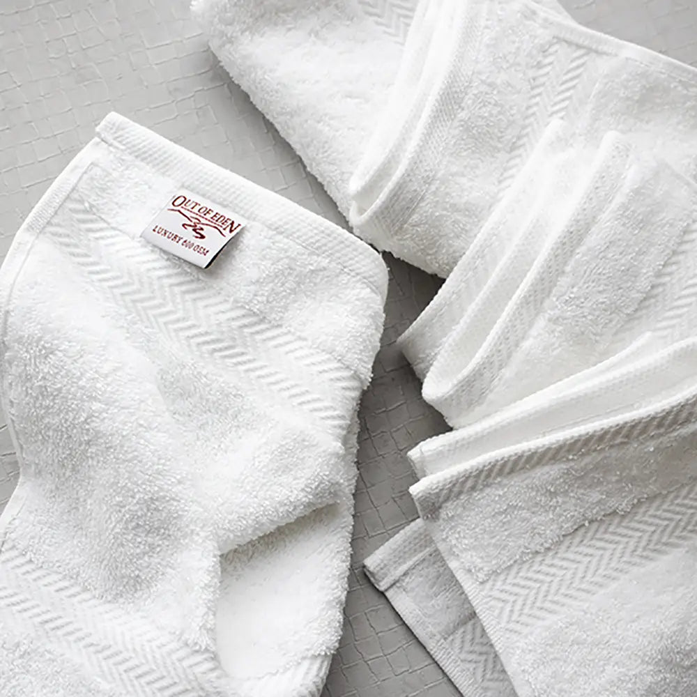 Luxury Cotton Towel Bundle white