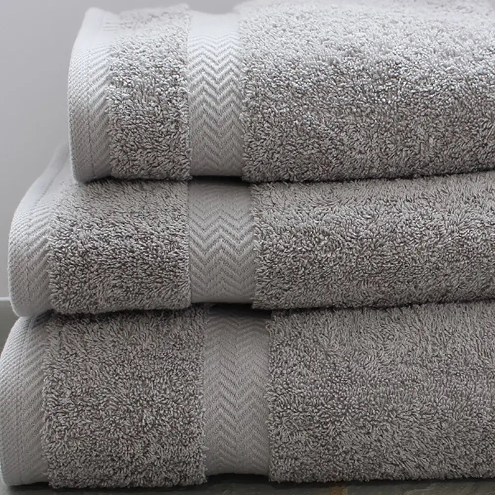 Luxury Grey Cotton Towels 600gsm