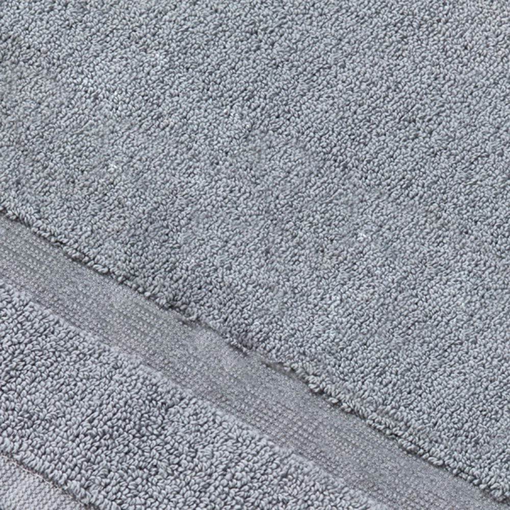 Grey 900 gsm 100% terry towling luxury cotton bath mat