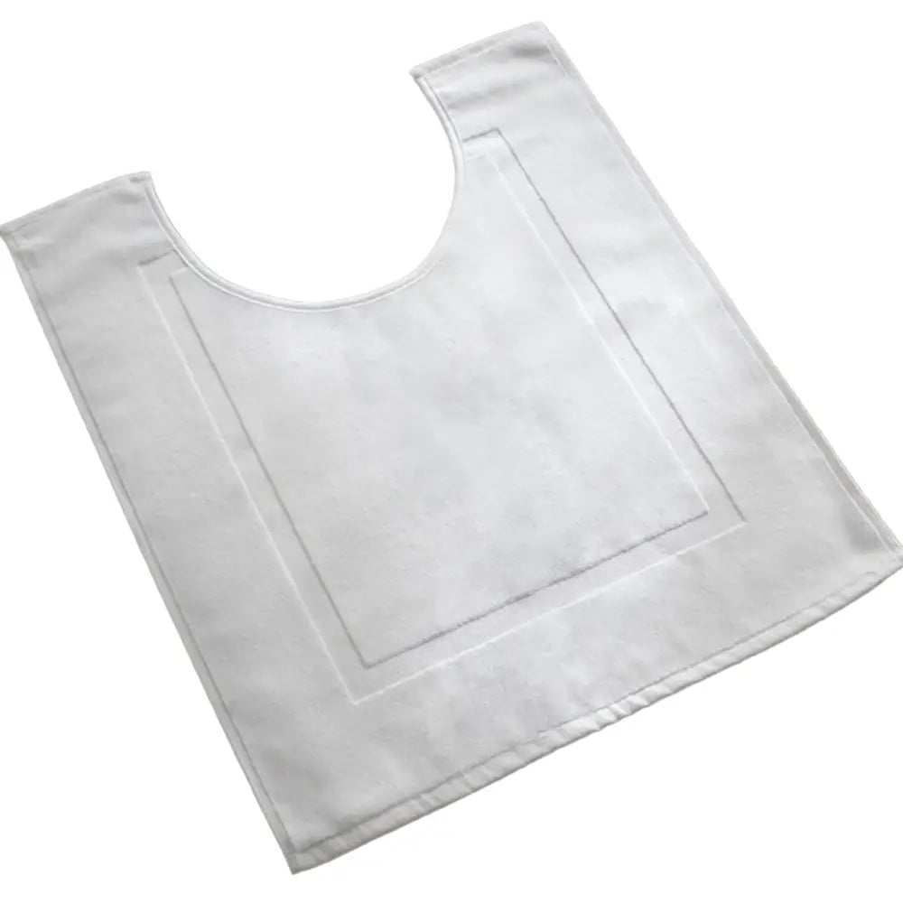 white luxury 900gsm cotton pedestal mat on white ground