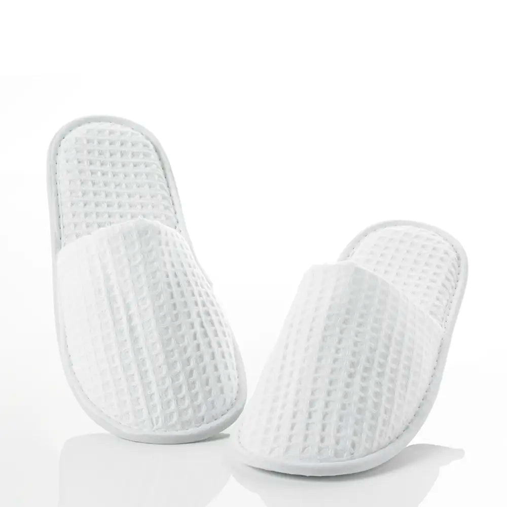Classic Waffle Slippers with Closed Toe