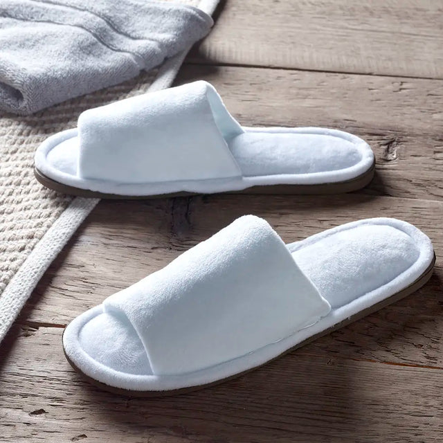 Washable_Open_toe_white_slippers