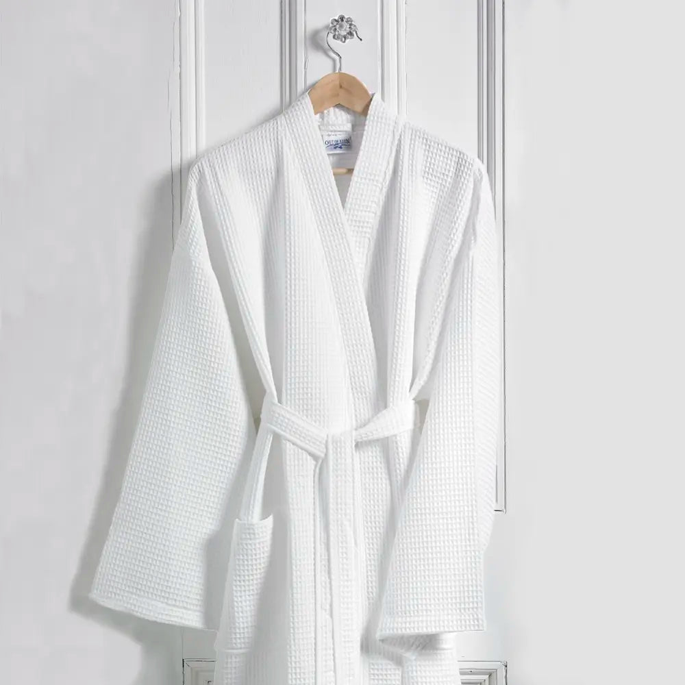 Classic White Waffle Bathrobe
