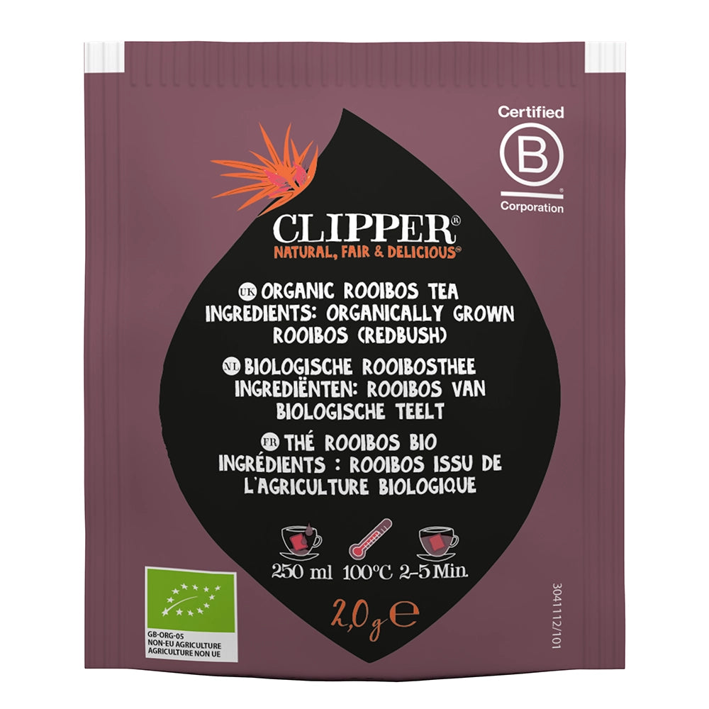 Clipper Organic Rooibos Tea Bags - Tag & Envelope