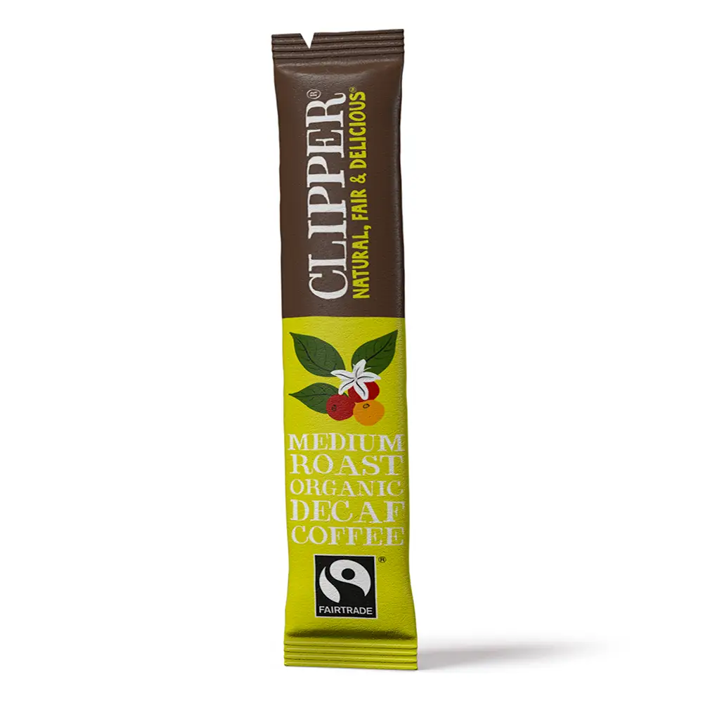 Clipper's Fairtrade Organic decaf coffee satchet