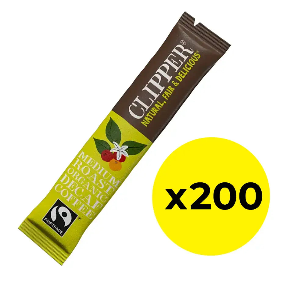 Clipper's Fairtrade Organic decaf coffee satchet 200 pack