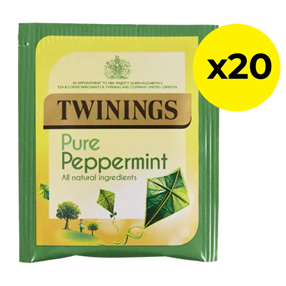 Twinings Pure Peppermint Tea Bags (Tag & Envelope) - Pack of 20