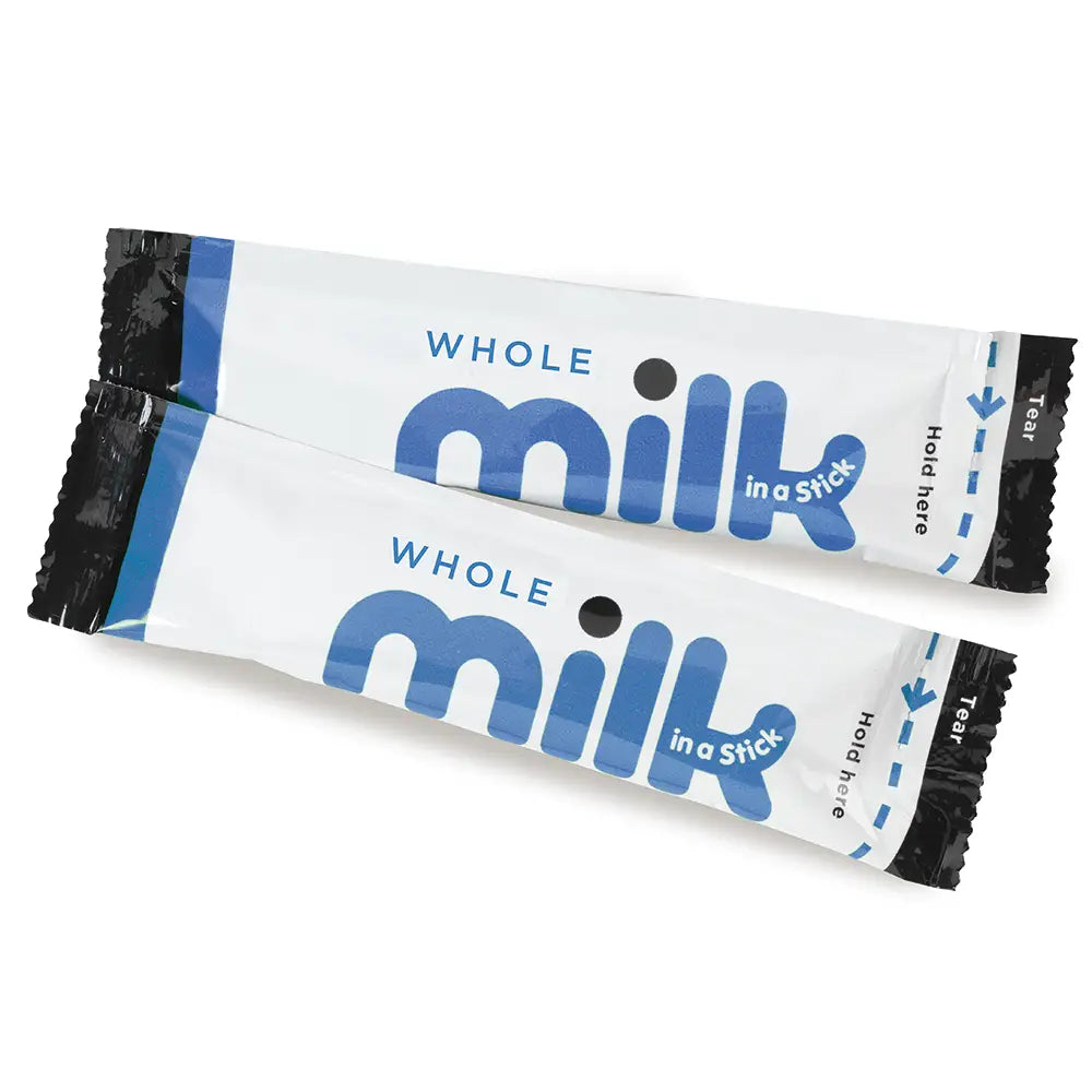 2 Whole Milk Sticks Wrapped in Plastic from Lakeland Dairies