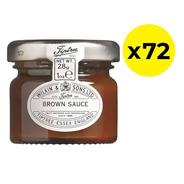 Tiptree Brown Sauce Mini Jars pack of 72