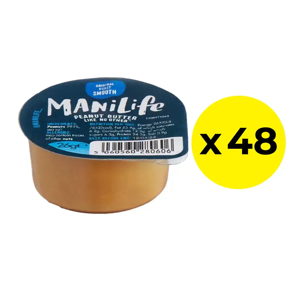 ManiLife Smooth Peanut Butter 26g - Pack of 48