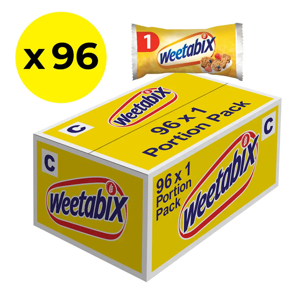96 Portion Packs of 1 Weetabix Breakfast Cereal