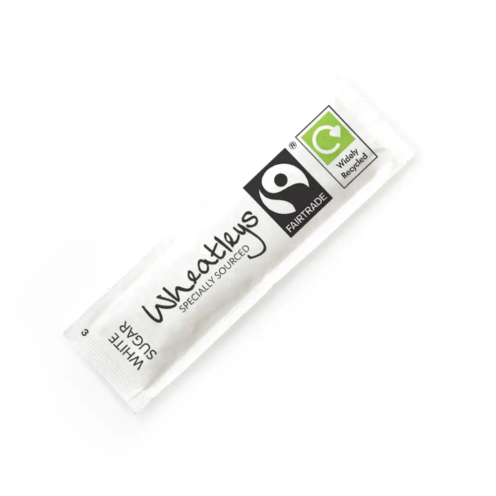 Wheatleys Fairtrade Recyclable White Sugar Sticks