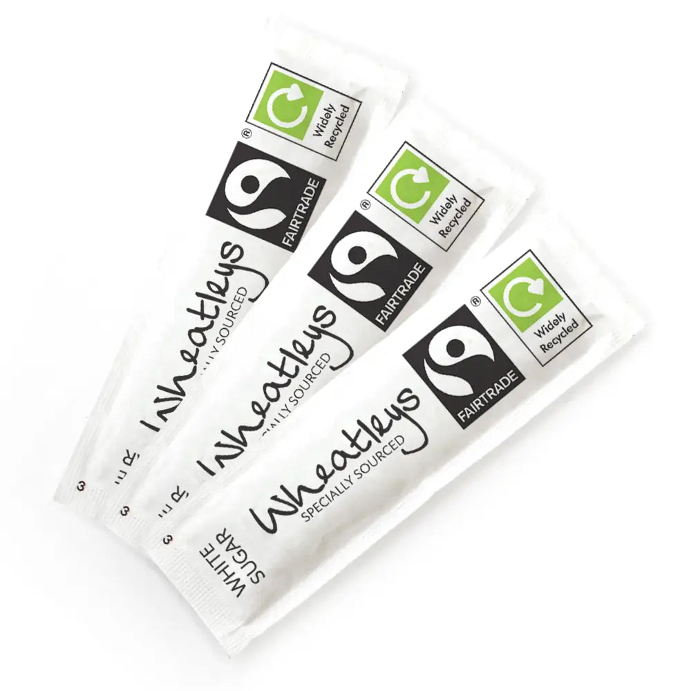 Wheatleys Fairtrade Recyclable White Sugar Sticks