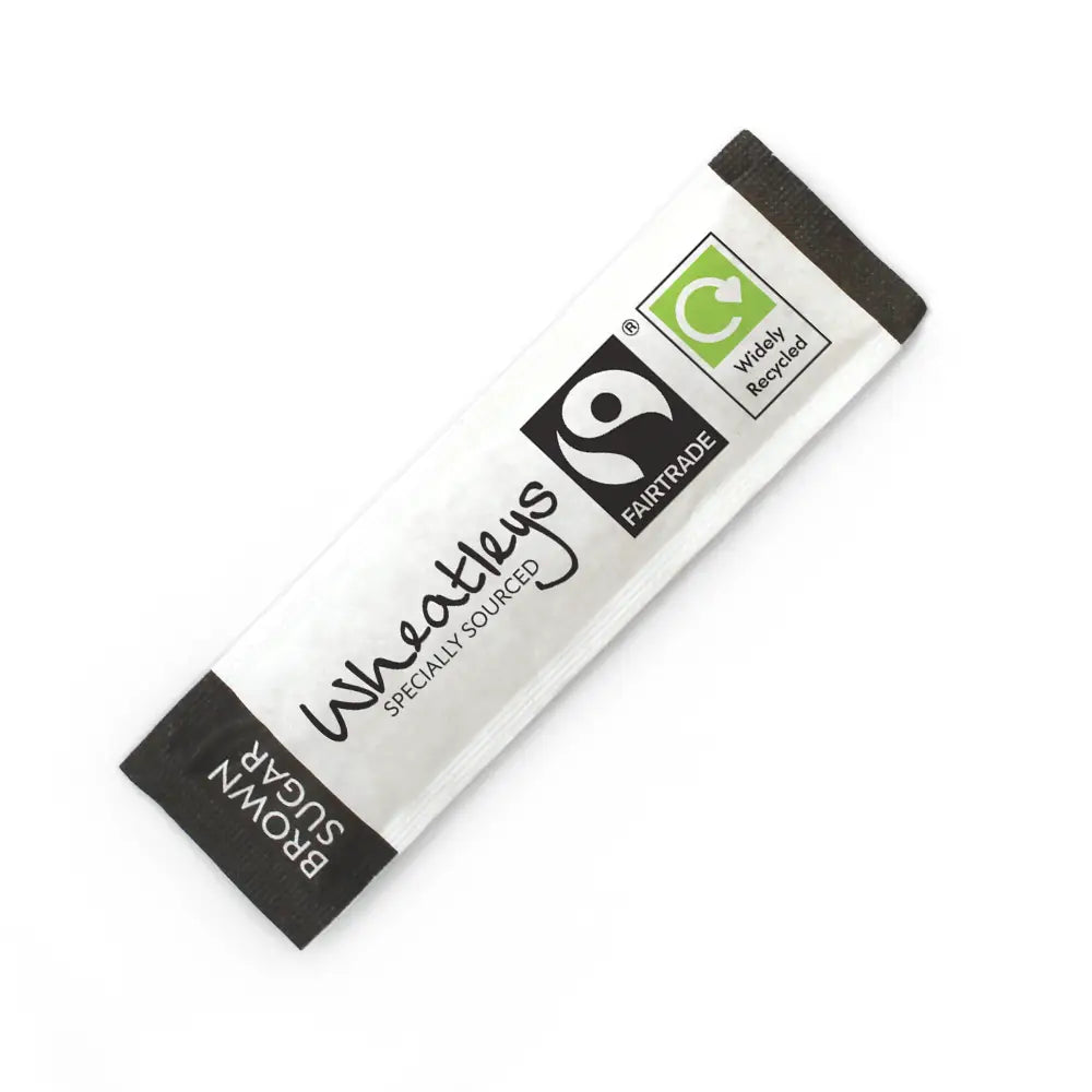 Wheatleys Fairtrade Recyclable Brown Sugar Sticks