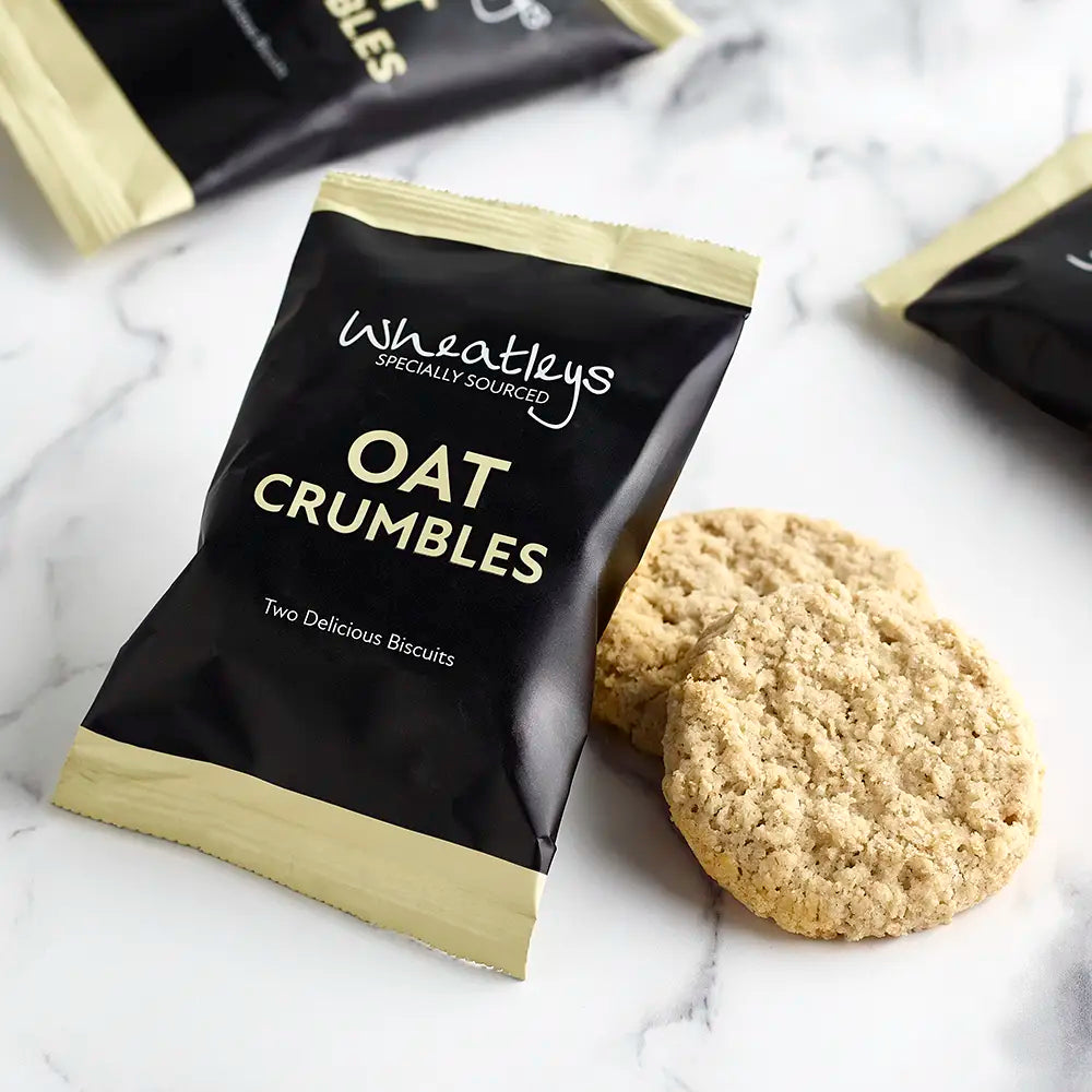 Wheatlys Oat Crumbles packet of biscuits