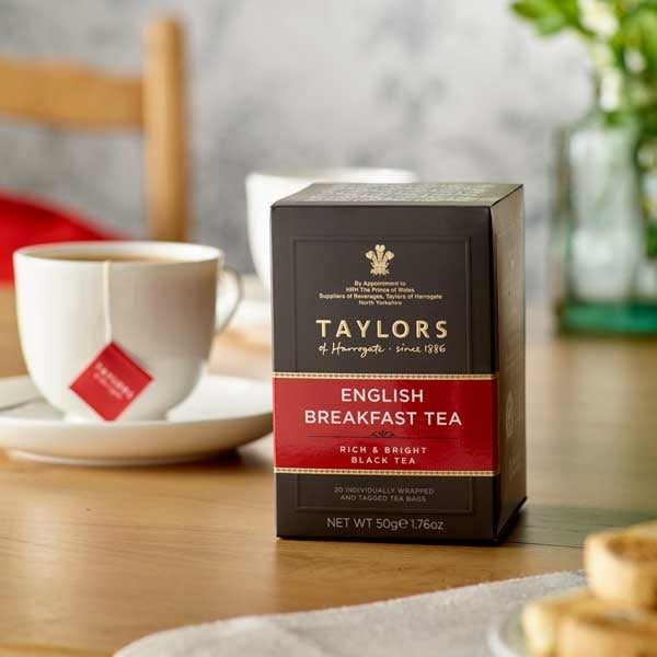 Taylors English Breakfast Tea Bags (Tag & Envelope) - Pack of 20