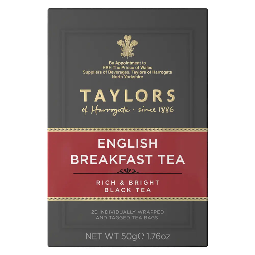 Taylors English Breakfast Tea Bags (Tag & Envelope) - Pack of 20