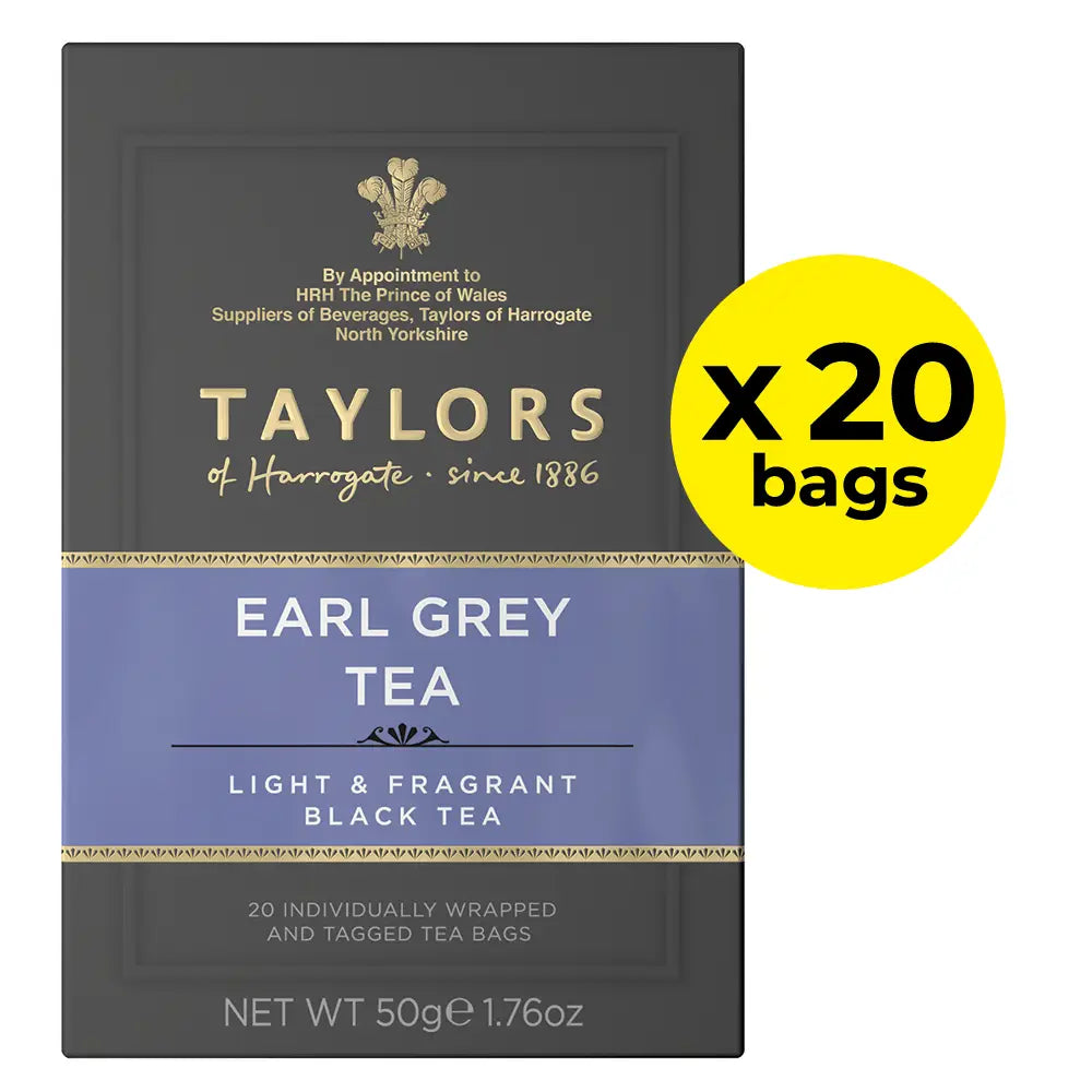 Taylors Earl Grey Tea Bags (Tag & Envelope) - Pack of 20