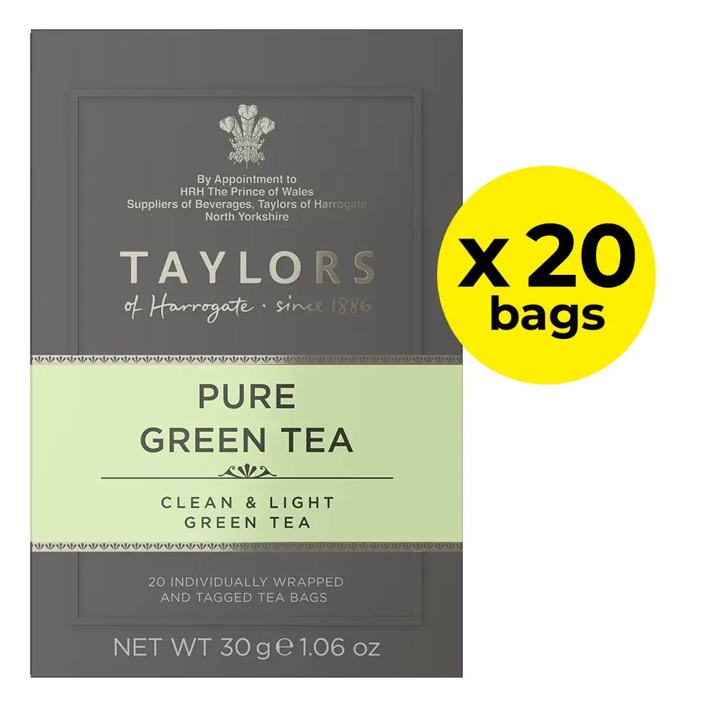 Taylors Pure Green Tea Bags (Tag & Envelope) - Pack of 20