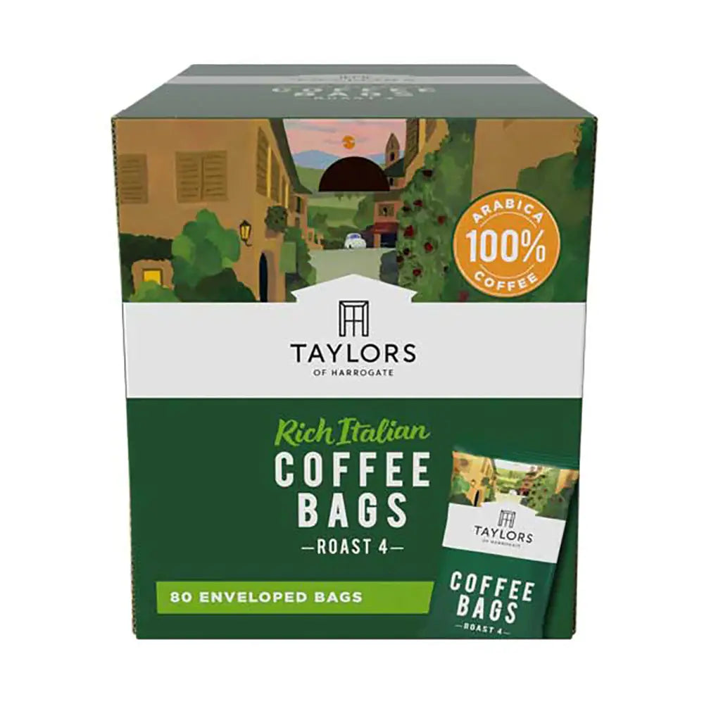 Box of 80 Taylors of Harrogate Rich Italian coffee bags