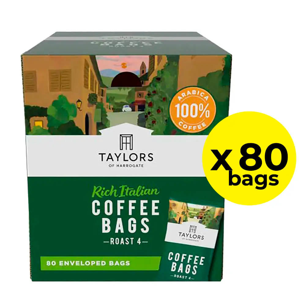 Taylors Rich Italian Coffee Bags Individually Wrapped