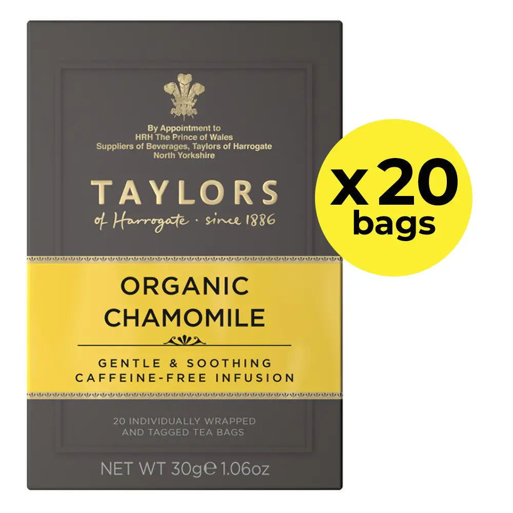 Taylors Organic Chamomile Tea Bags (Tag & Envelope) - Pack of 20