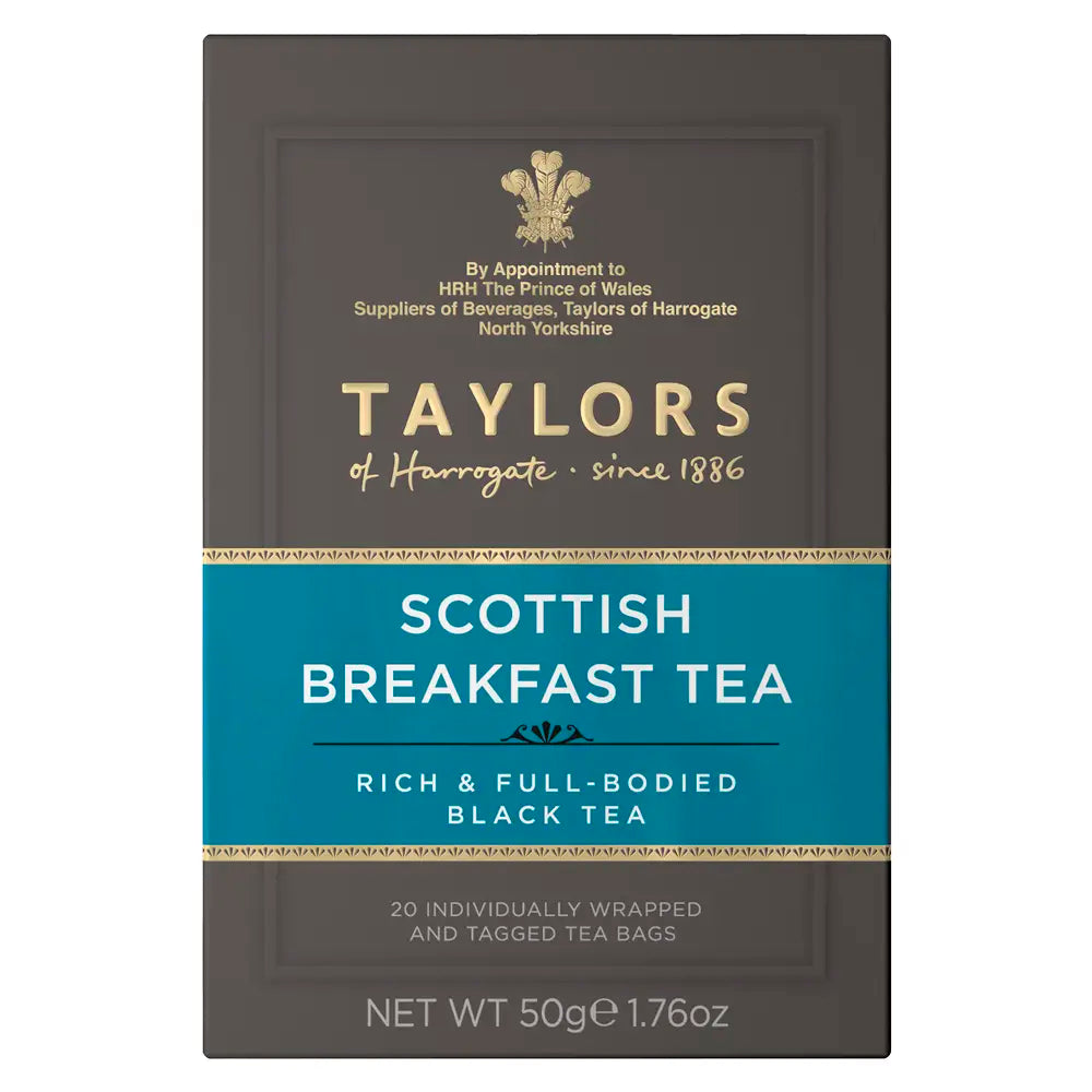 Taylors Scottish Breakfast Tea Bags Tag & Envelope - Pack of 20