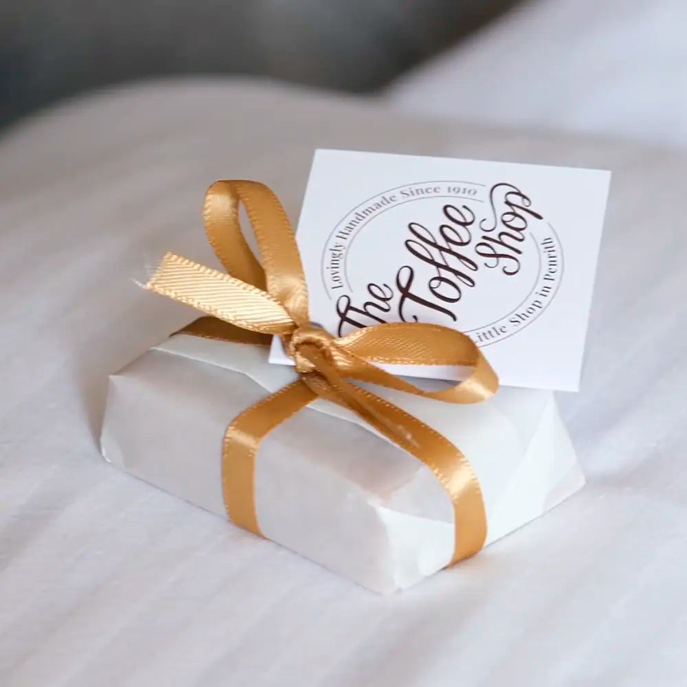 The Toffee Shop Butter Fudge Minis in bedroom lifestyle setting