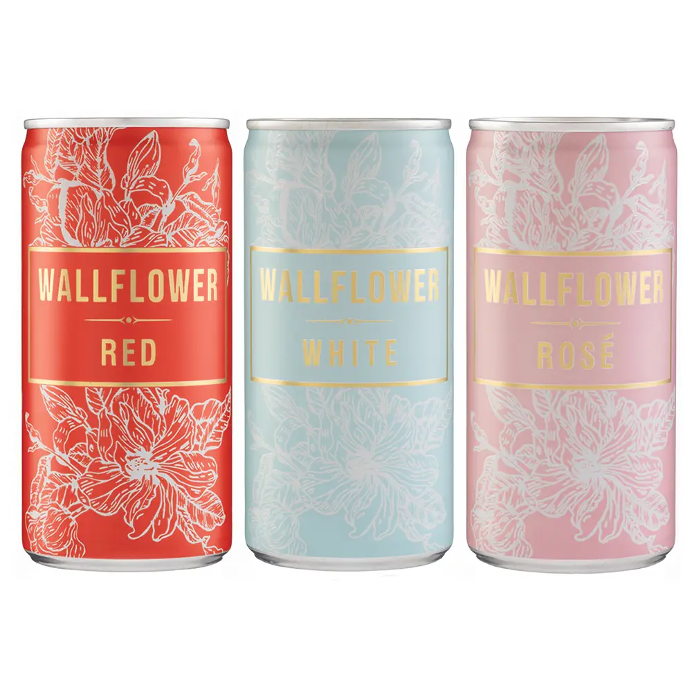 Wallflower 187ml aluminium can - red - white - rose