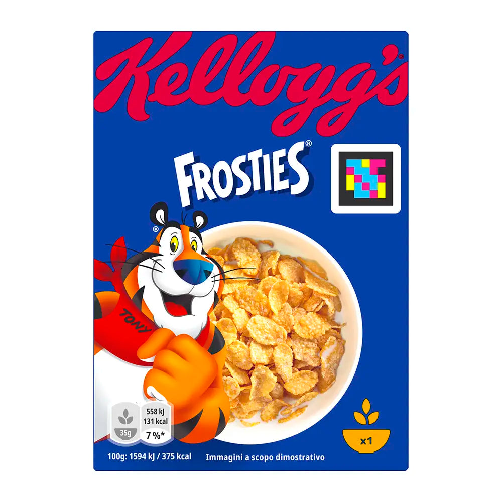 Portion packs of Kelloggs Frosties for hotel breakfasts and B&Bs, supplied by Out of Eden