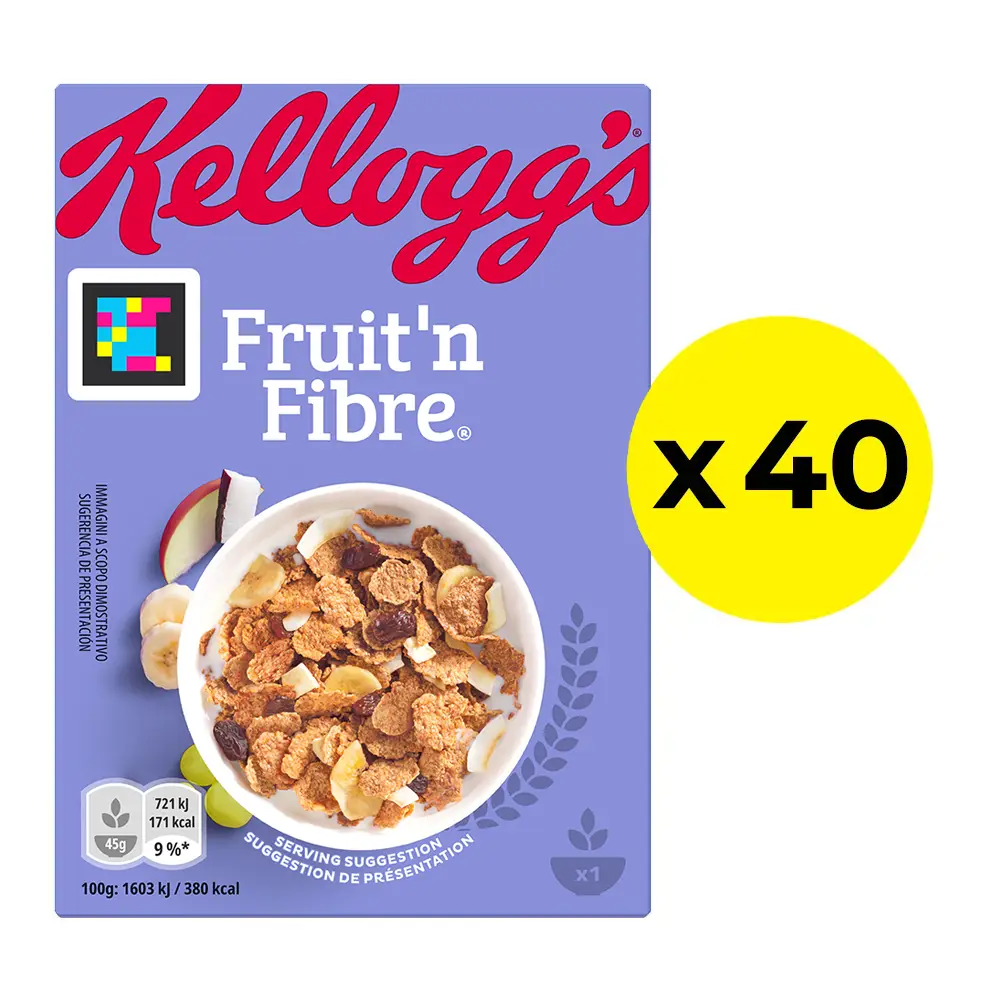 Pack of 40 Kelloggs Fruit'n Fibre Portion Packs