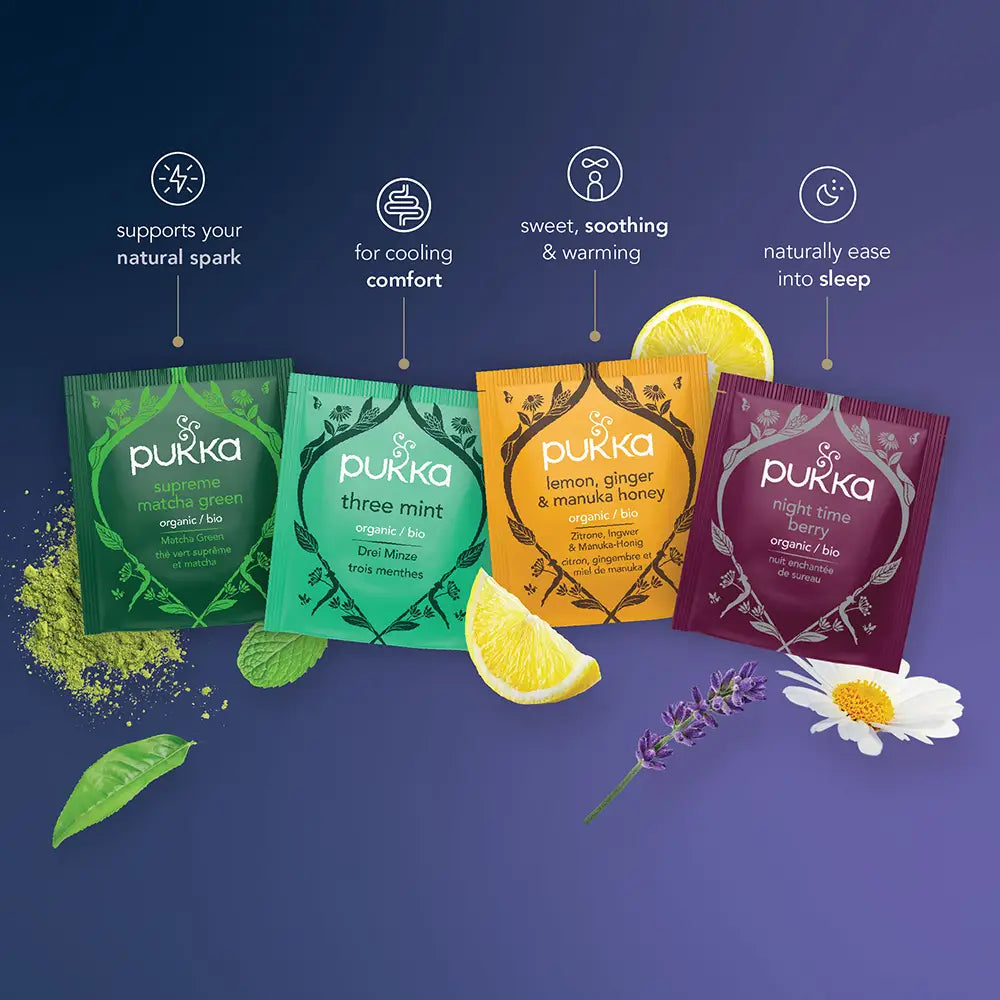 Pukka Supreme Matcha Green Tea Bags Tag and Envelope - Pack of 20